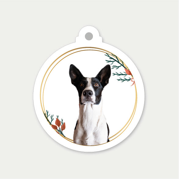 Adornos Navideños Personalizados – 6 Unidades con la Carita de tu Mascota